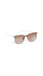 Linda Farrow Luxe Linear Oversized Wayfarer Sunglasses