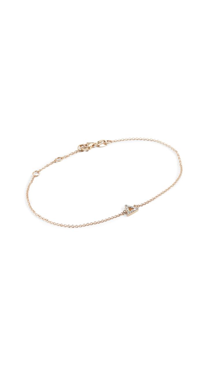 Mateo 14k Mini Diamond Triangle Bracelet