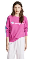 Champion Premium Reverse Weave Colorblock Logo Sweatshirt