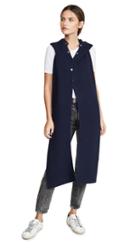Tibi Merino Rib Sweater Hoodie Scarf
