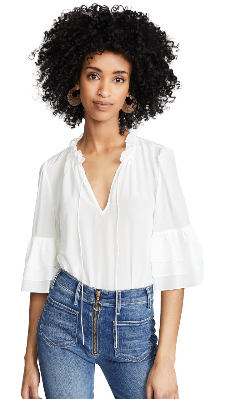 Alice Olivia Julius Tier Sleeve Tunic Top