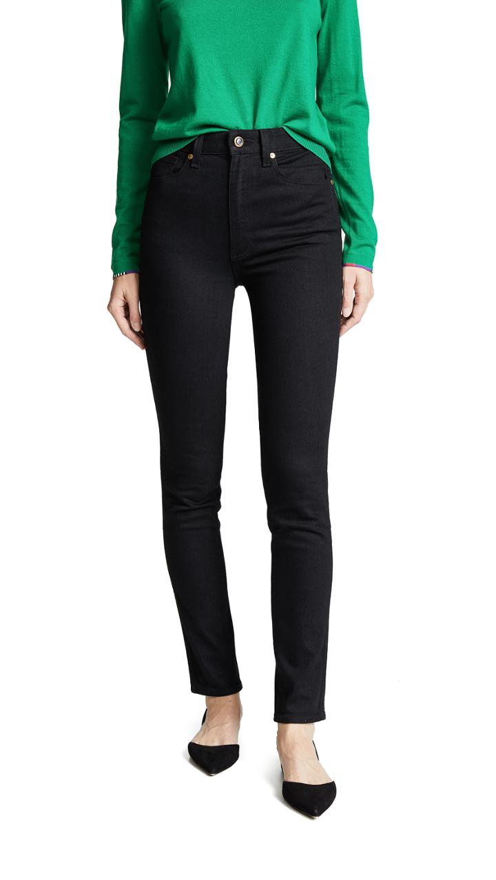 Khaite Vanessa High Rise Straight Jeans