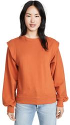 Agolde 80 S Sweatshirt Pleated Shoulder Sweatshirt