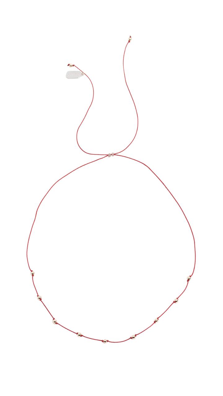 Ela Rae Silk Satellite Necklace