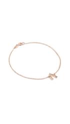Jennifer Meyer Jewelry 18k Gold Diamond Wishbone Bracelet