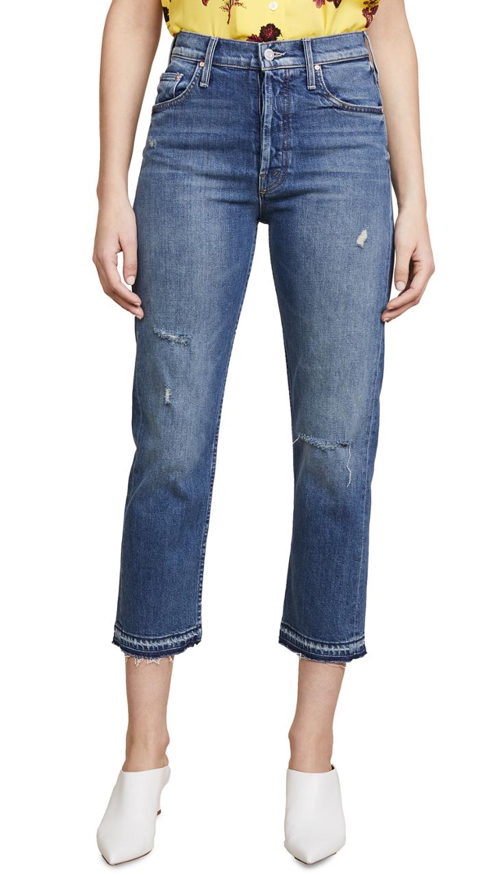 Mother The Tomcat Undone Hem Jeans