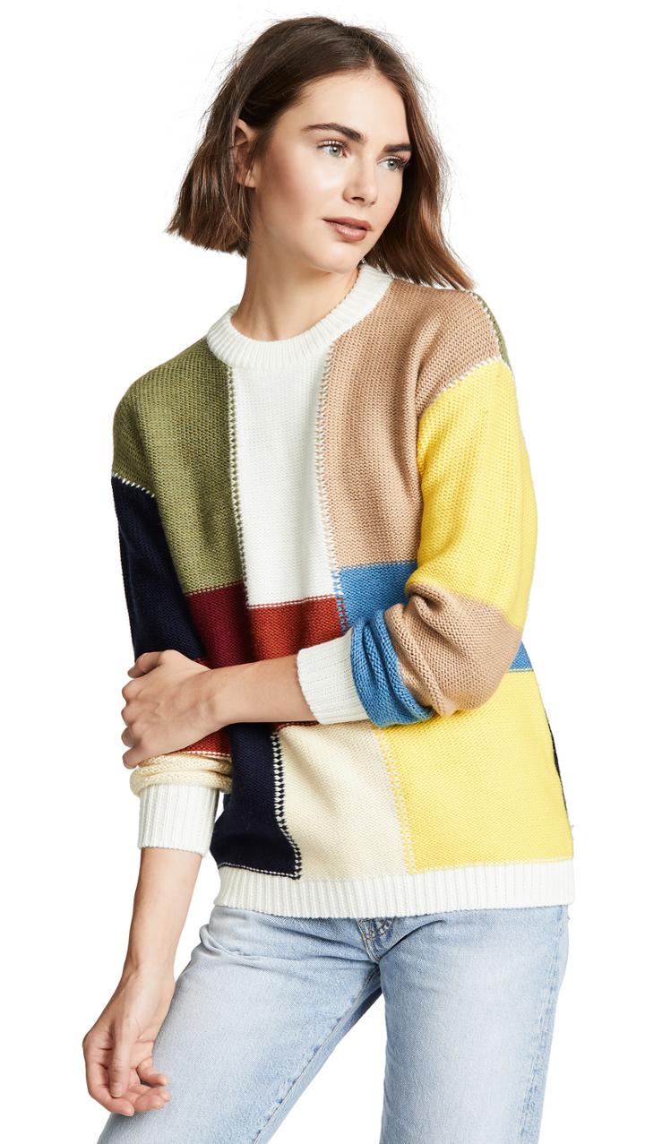 See By Chloe Block Color Sweater