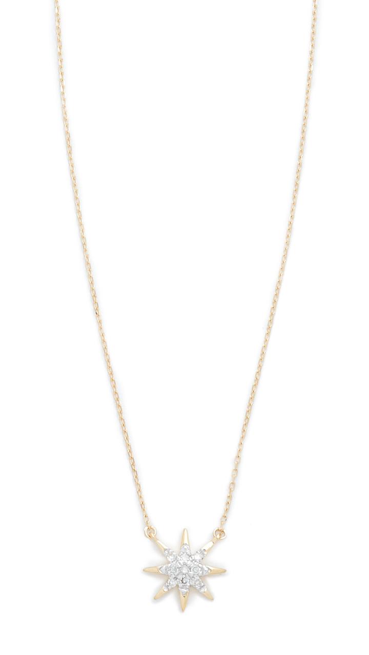 Adina Reyter Solid Pave Starburst Necklace