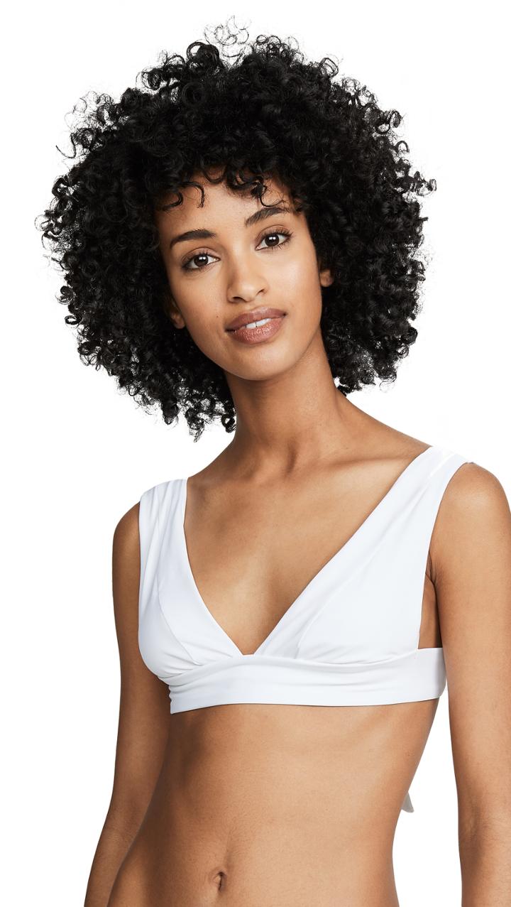 Vitamin A Magnolia V Neck Bikini Top