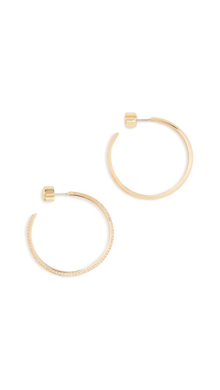 Kate Spade New York Pave Hoops