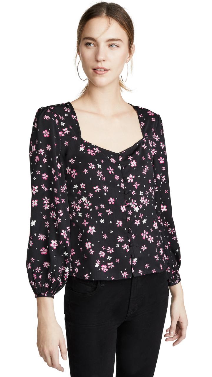 Cupcakes And Cashmere Sapphire Blouse