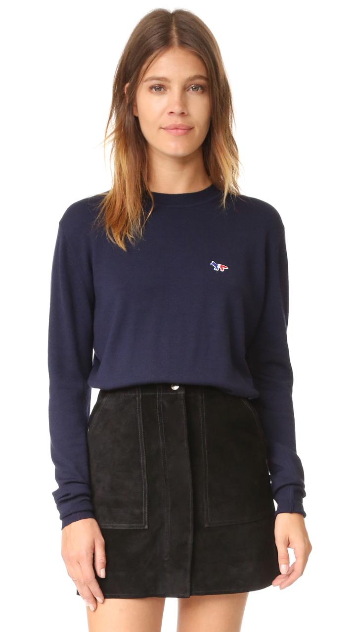 Maison Kitsune Crew Neck Pullover