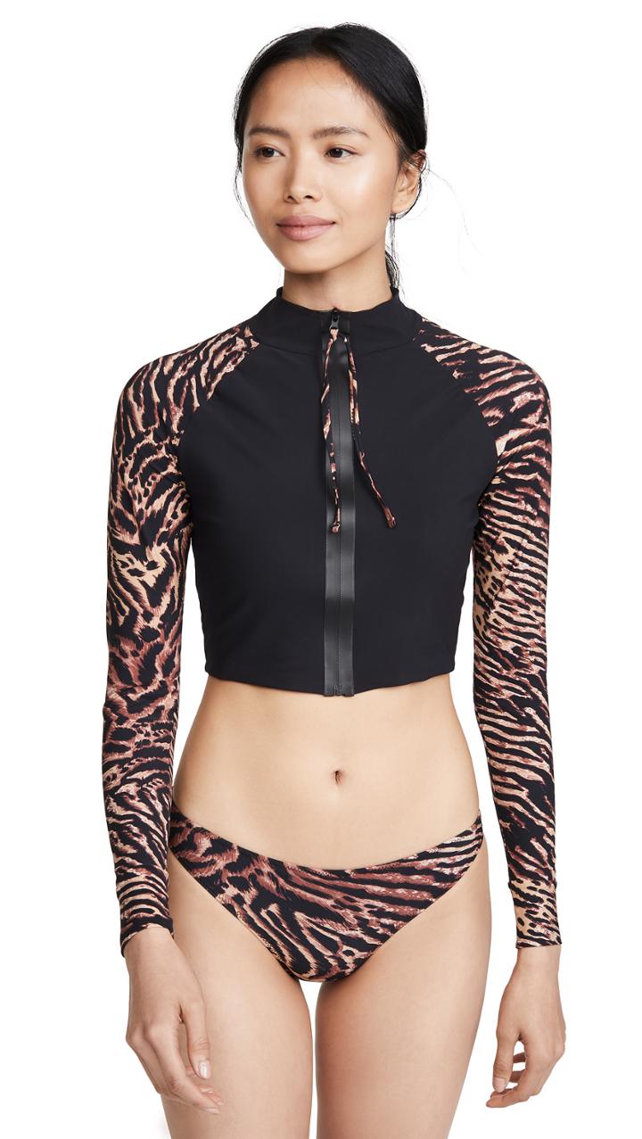 Ganni Tiger Rash Guard