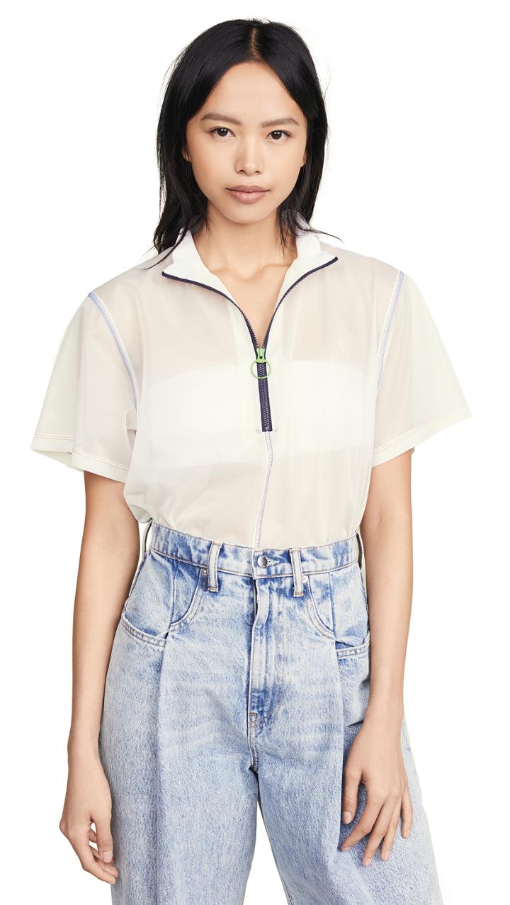 Toga Pulla Mesh Zip Tee