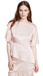 Jenny Park Chavi Asymmetric Slit Sleeve Top