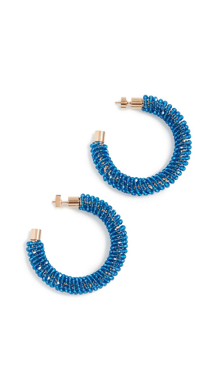 Jacquemus Les Creoles Brila Swarovskii Crystal Earrings