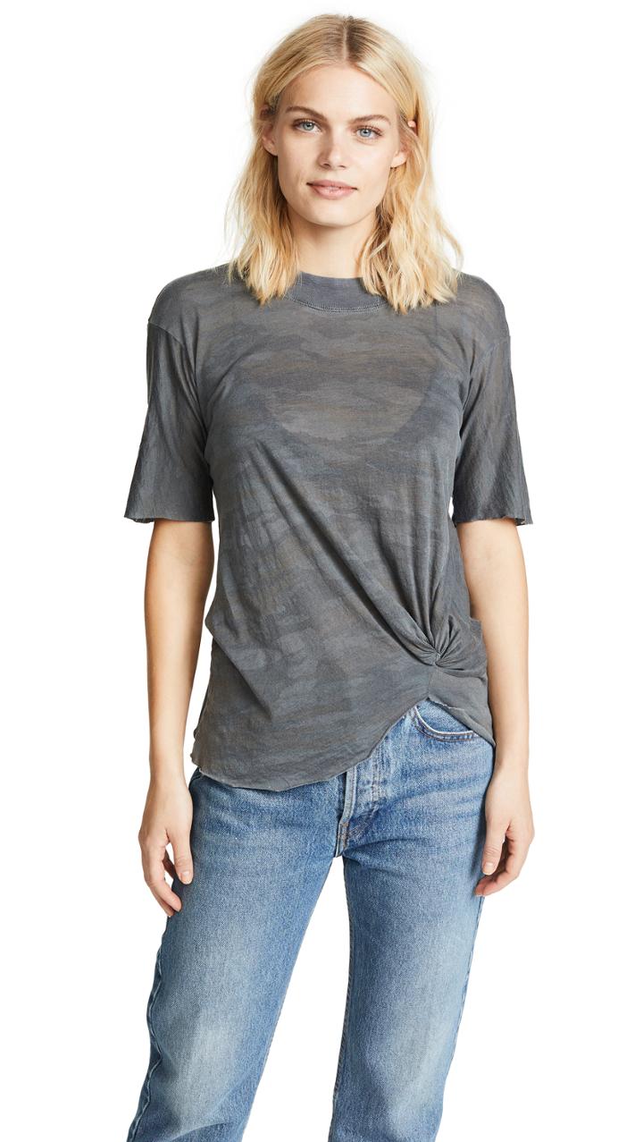 Stateside Camo Twist Front Tee