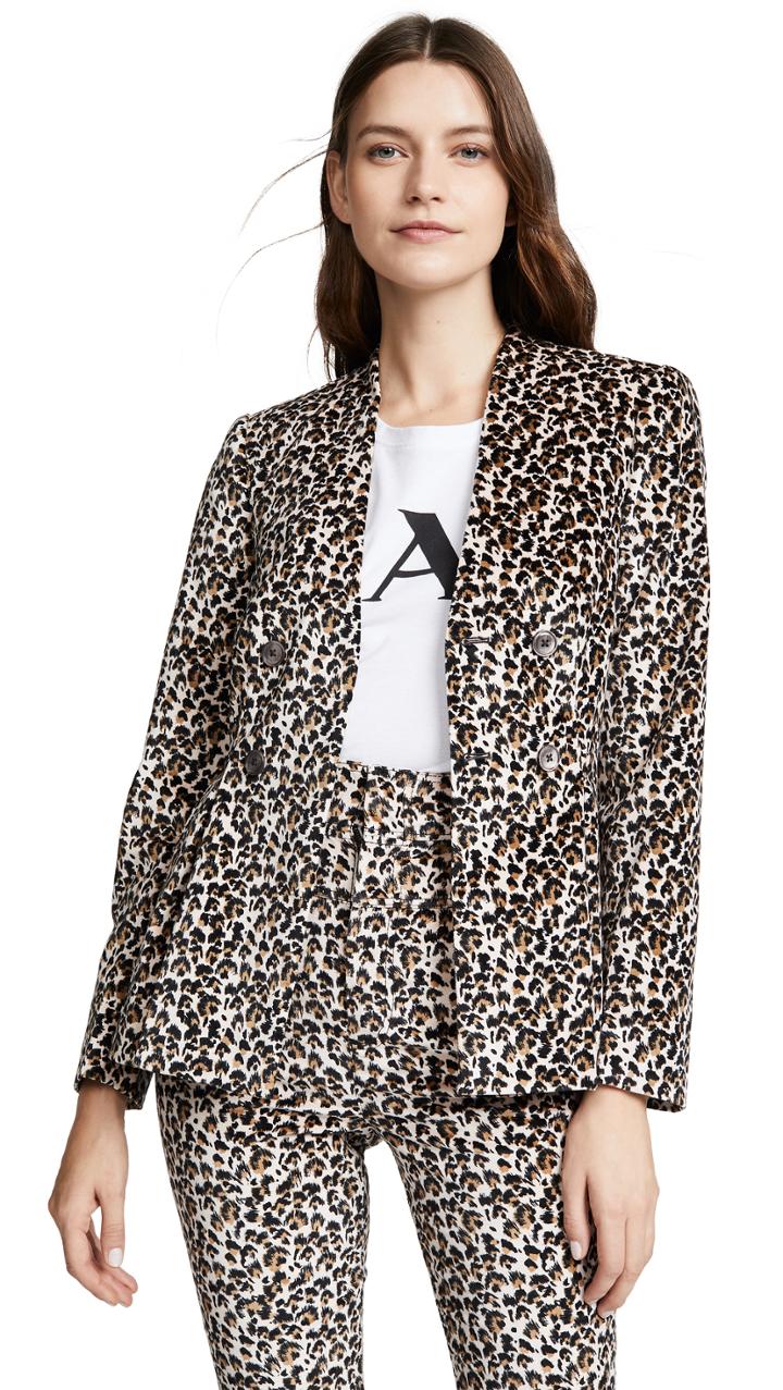 Rebecca Taylor Leopard Blazer