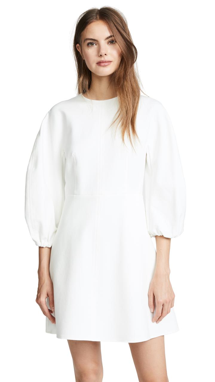 Tibi Sculpted Button Back Dress