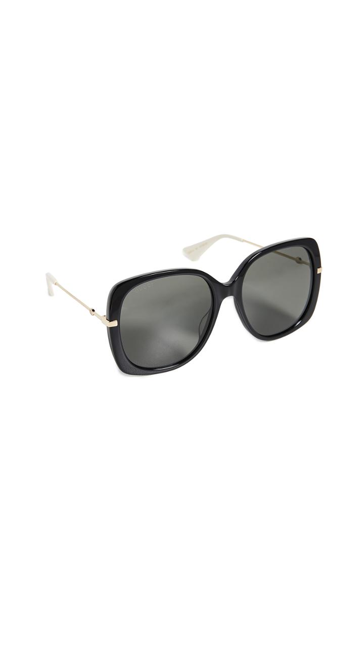 Gucci Web Lock Soft Square Sunglasses