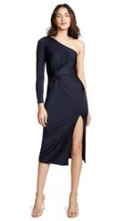 Cushnie Et Ochs One Shoulder Ls Dress With Twist Detail