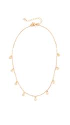 Rebecca Minkoff Etched Coins Droplet Necklace