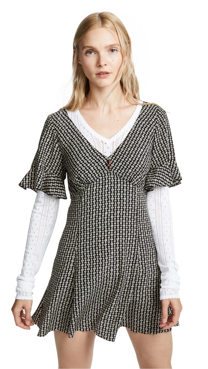 Marc Jacobs Short Sleeve Mini Dress