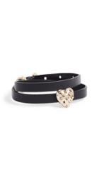 Alexis Bittar Heart Slider Leather Wrap Bracelet