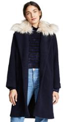 Ei8htdreams Nubby Wool Oversized Coat With Detachable Collar