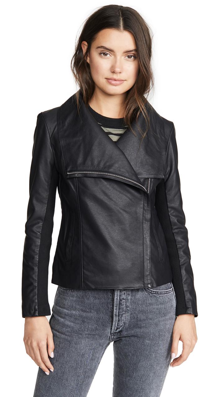 Bb Dakota Up To Speed Vegan Leather Jacket