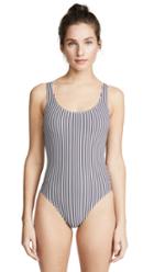 Solid Striped Anne Marie Maui Shimmer One Piece