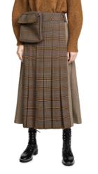Adeam Workwear Pleated Skirt