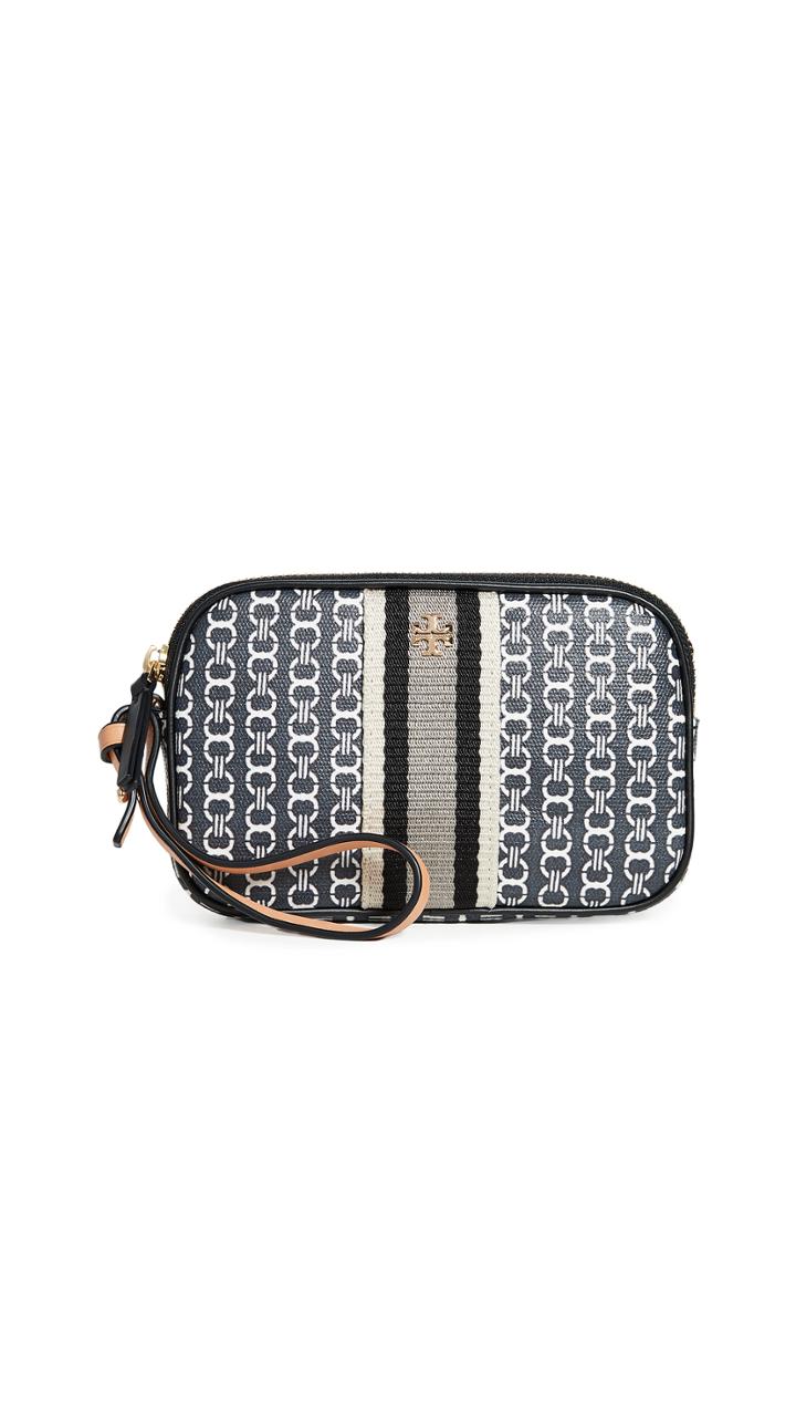 Tory Burch Gemini Link Canvas Wristlet