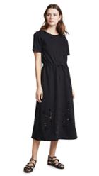 See By Chloe Cinched Waist Distressed Dress