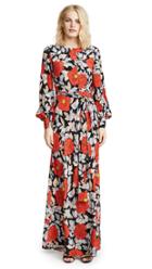 Diane Von Furstenberg Waist Tie Maxi Dress