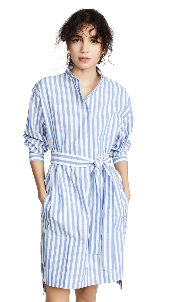 Acne Studios Derin Stripe Waffle Dress