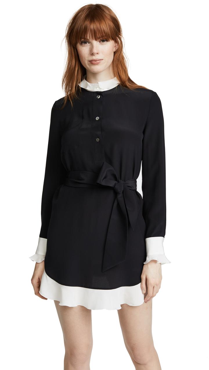 Rossella Jardini Shirt Dress With Ruffle Hem