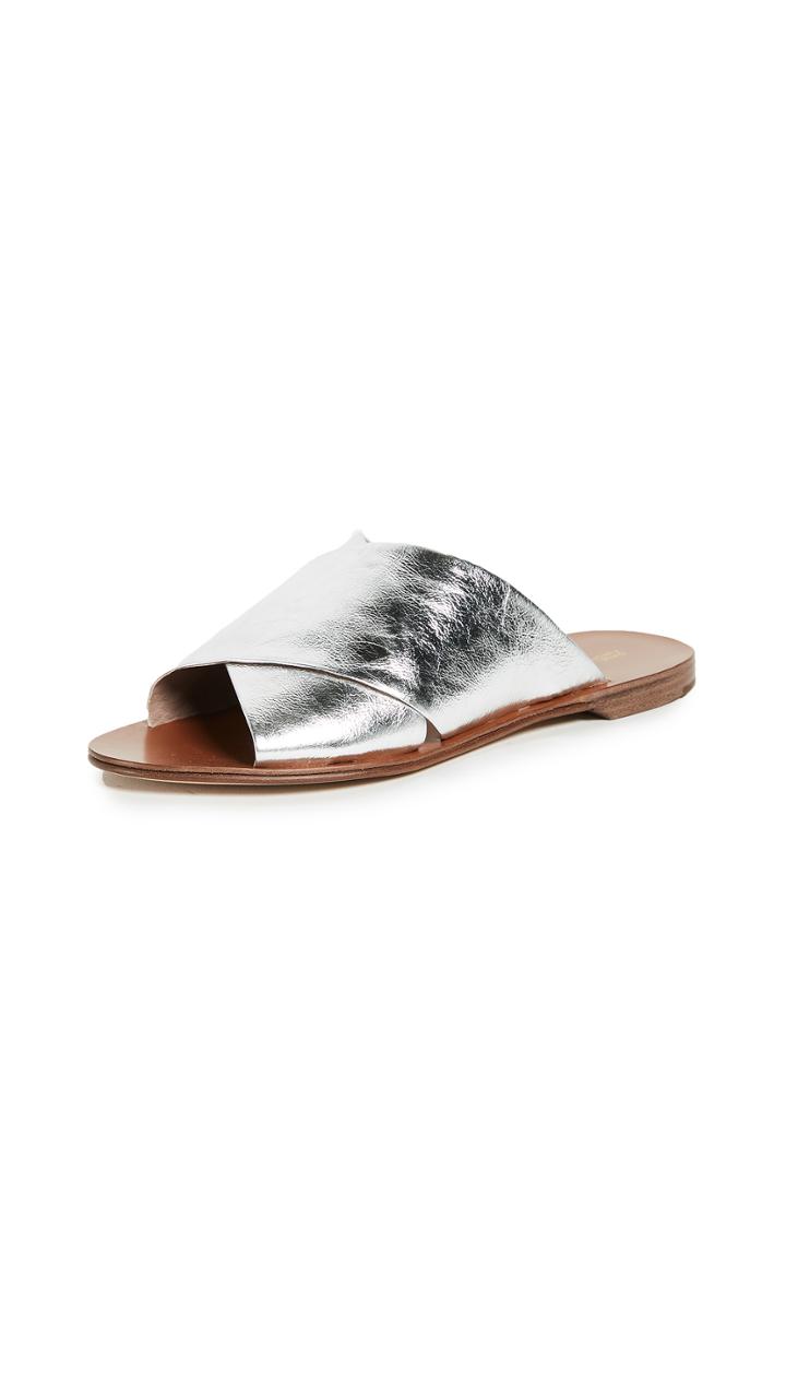 Diane Von Furstenberg Bailie Crisscross Slides