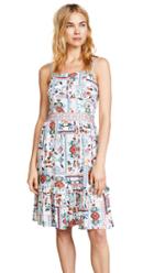 Ella Moon Apron Ruffle Midi Dress