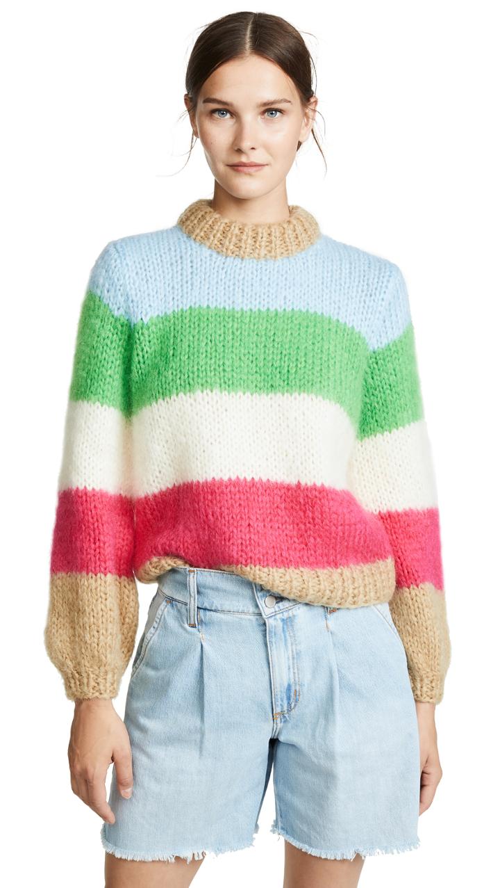 Ganni Juliad Striped Sweater