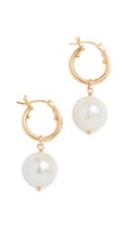 Chan Luu White Pearl Earrings