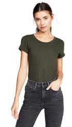 L Agence Cory Scoop Neck Tee