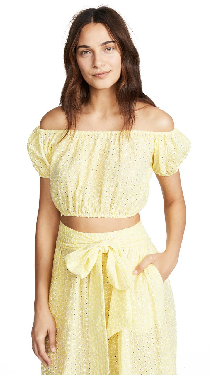 Lisa Marie Fernandez Arden Double Ruffle Bikini