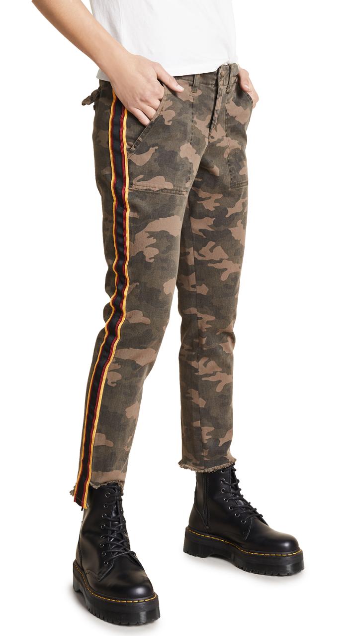 Pam Gela Camo Side Stripe Pants