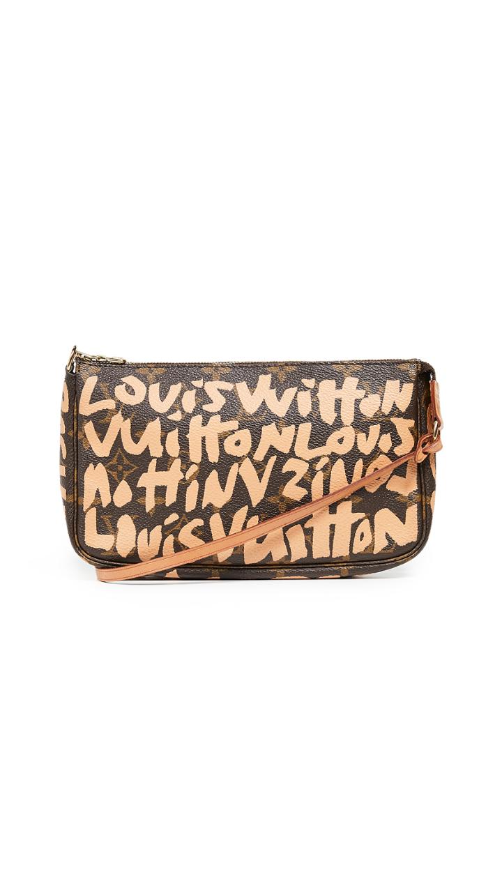 What Goes Around Comes Around Louis Vuitton Beige Sprouse Pochette Bag