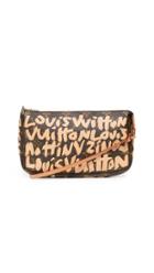 What Goes Around Comes Around Louis Vuitton Beige Sprouse Pochette Bag