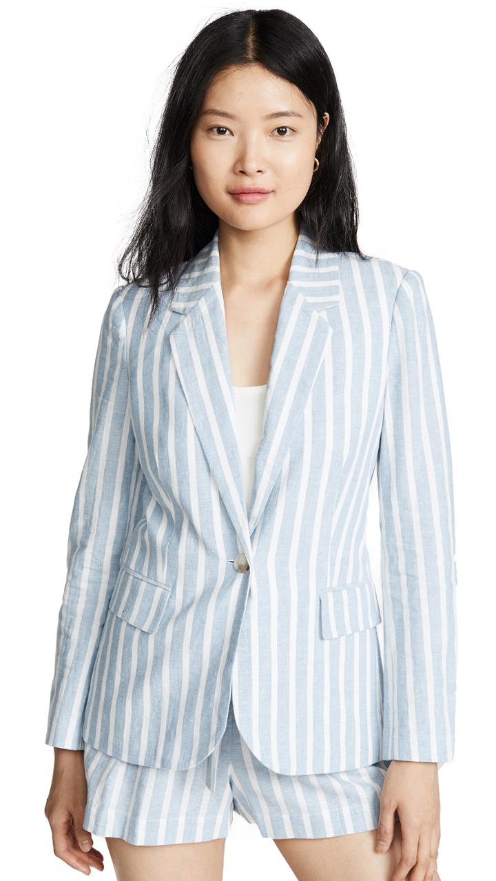 L Agence Scout Long Notch Blazer