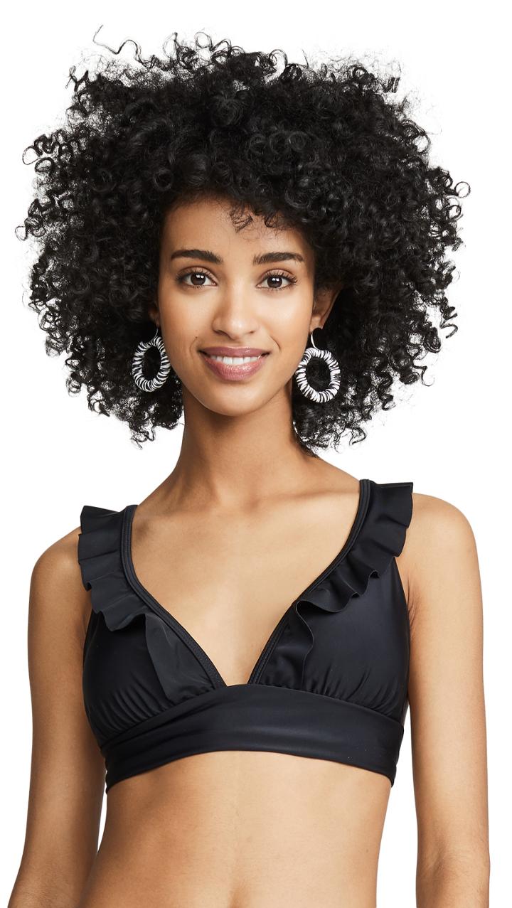 Shoshanna Black Bikini Top