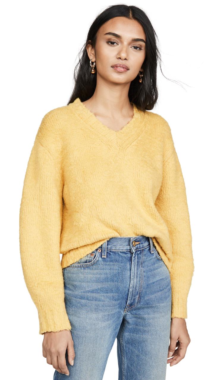 Sea Fae Fleece V Neck Sweater
