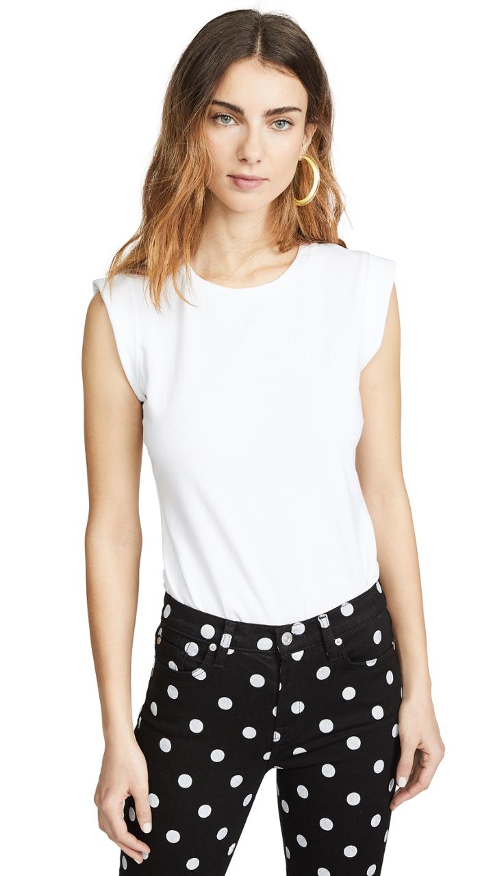La Vie Rebecca Taylor Sleeveless Clean Jersey Tee